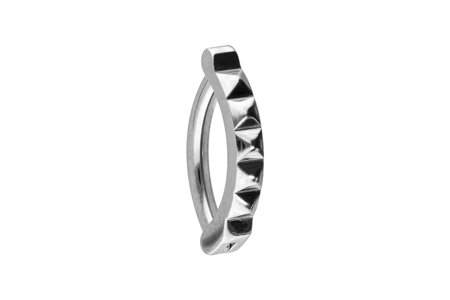 Titan Bauchnabelclicker Bauchnabelpiercing BOGEN + NIETEN